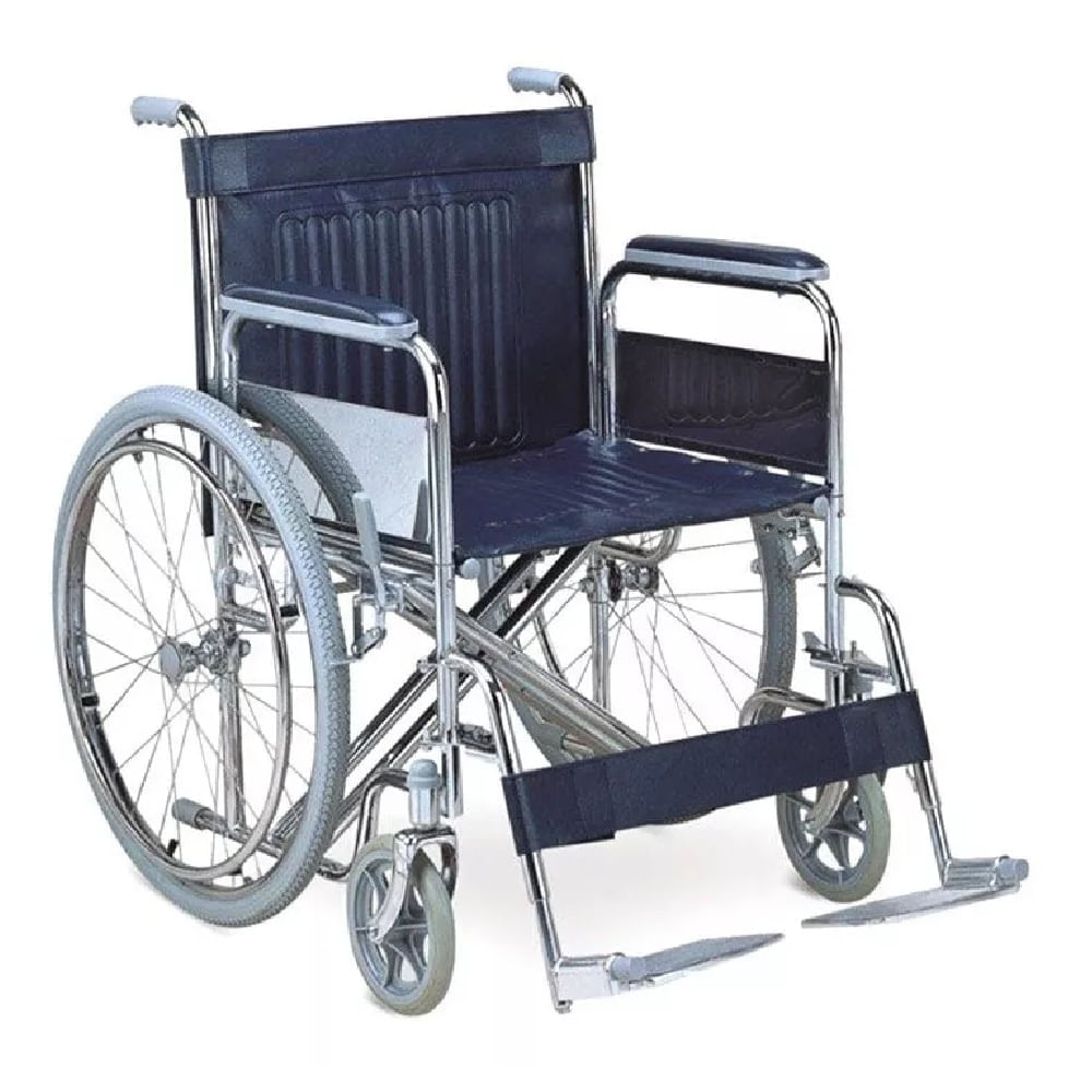 Silla de Ruedas Importada Aros Rayos Marroquín Negro