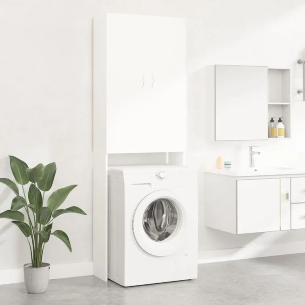 Mueble Para Lavanderia Moderno Shiki Blanco R&R Muebles