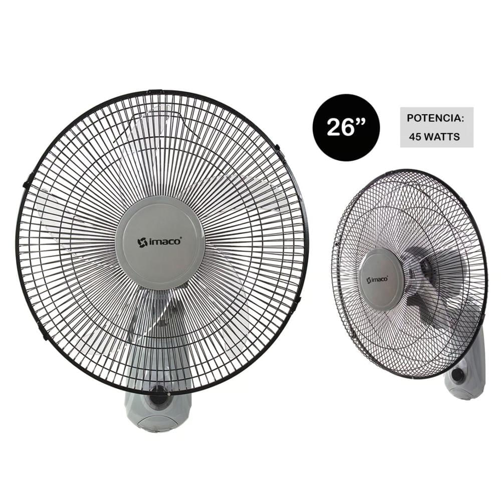 Ventilador de pared Imaco FW450 16 pulgadas 5 aspas 45 W 3 velocidades