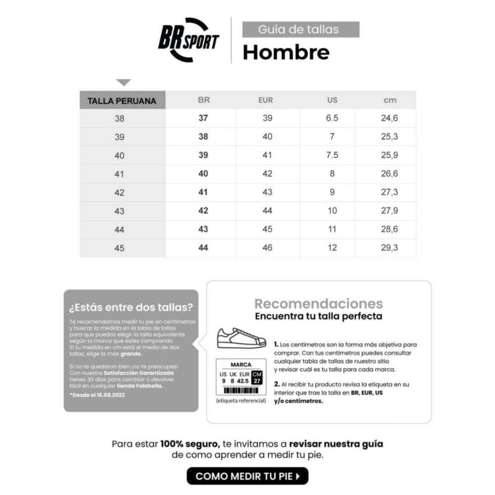 Zapatillas Urbanas Br Sport Hombre Negro