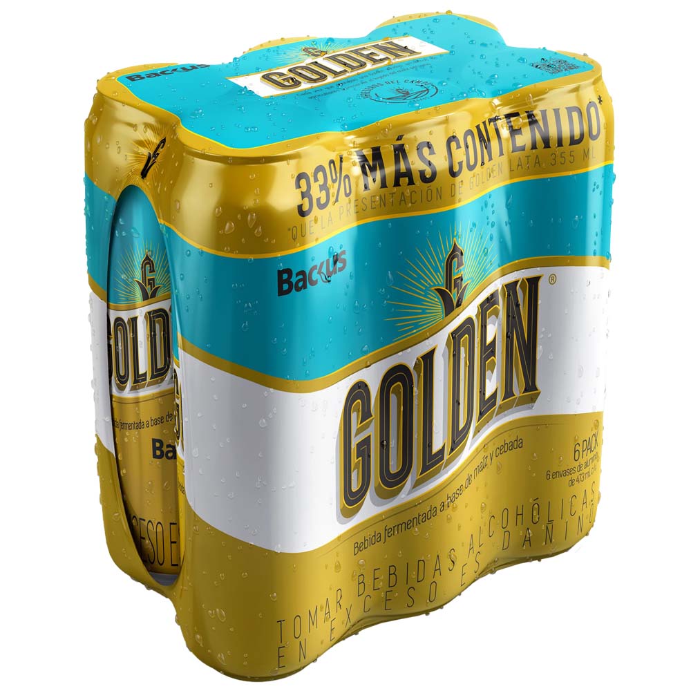 Bebida GOLDEN Lata 473ml Paquete 6un