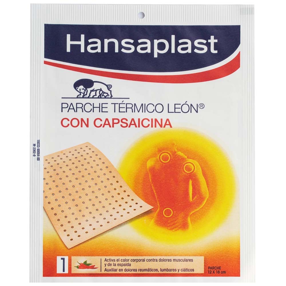 Parche Térmico León HANSAPLAST con Capsaicina Bolsa 1un