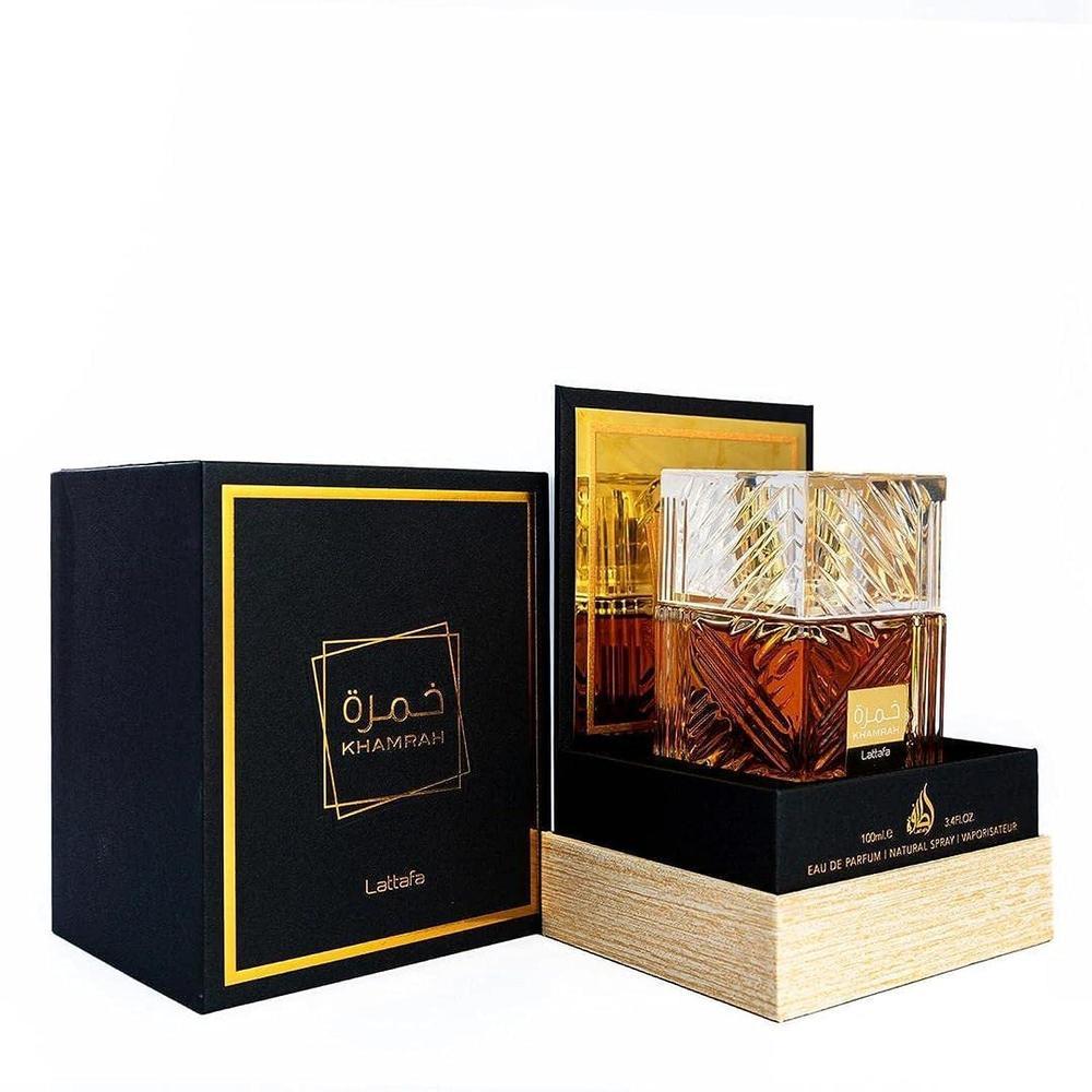 Perfume unisex Khamrah 100 ml, aromático picante.