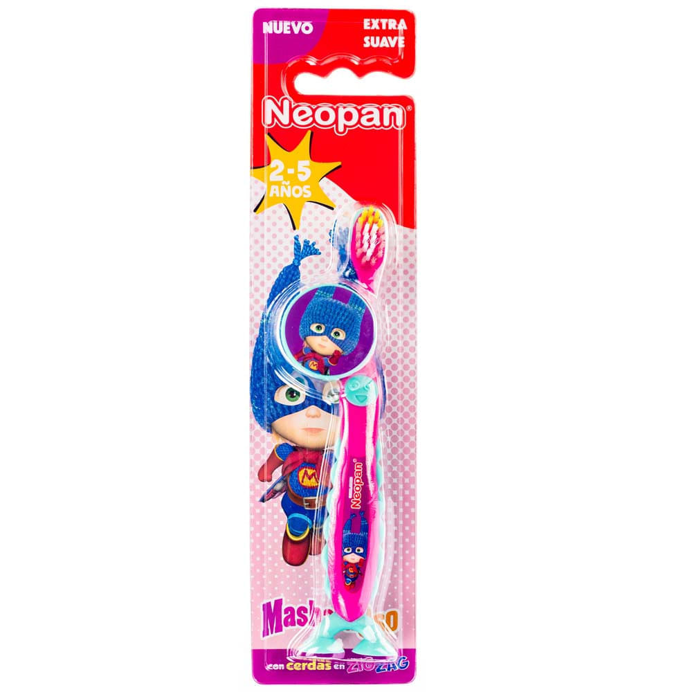 Cepillo de Dientes NEOPAN Masha y el Oso 2-5 Años Blister 1un