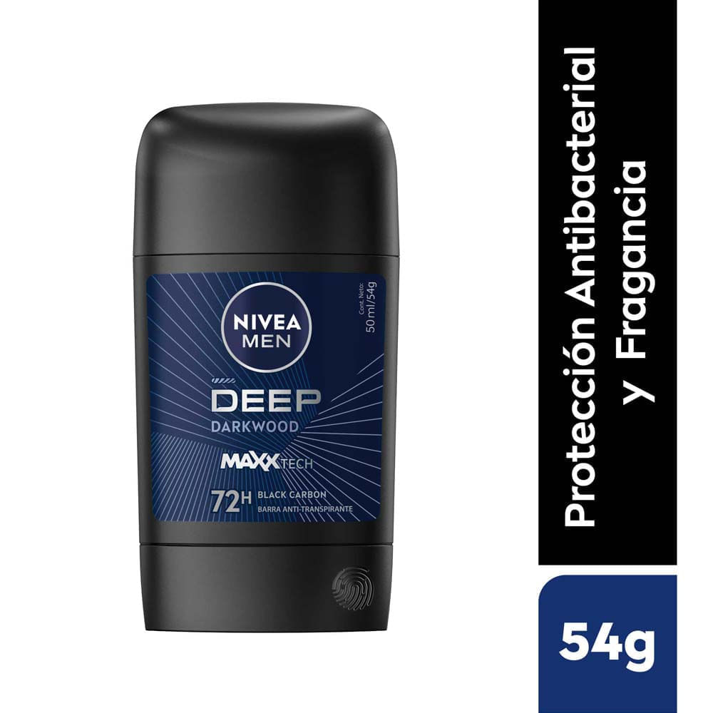 Desodorante en Barra NIVEA Men Deep Darkwood Frasco 54g