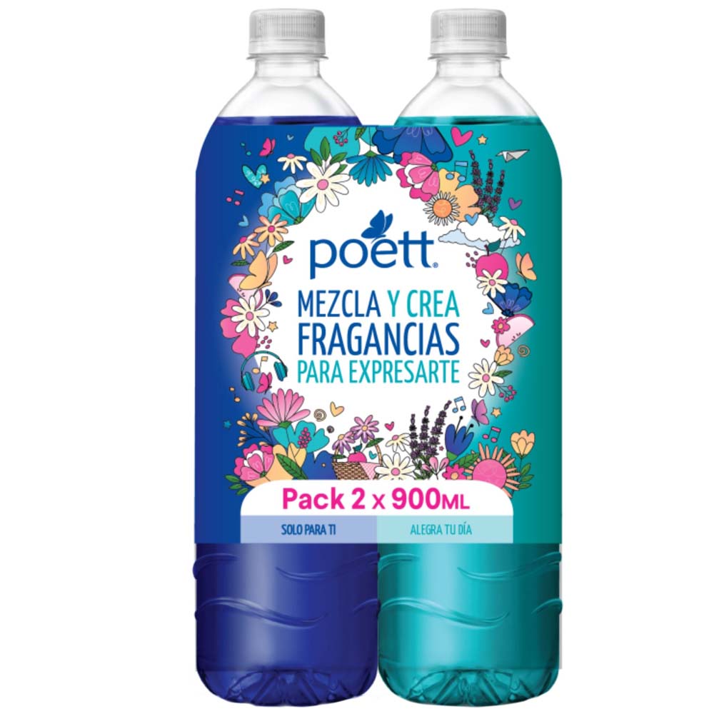 Pack POETT Solo Para Ti y Alegra Tu Día 2 x900ml
