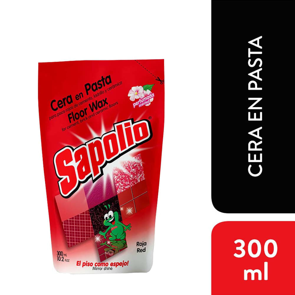 Cera en Pasta Roja SAPOLIO Paquete 300ml