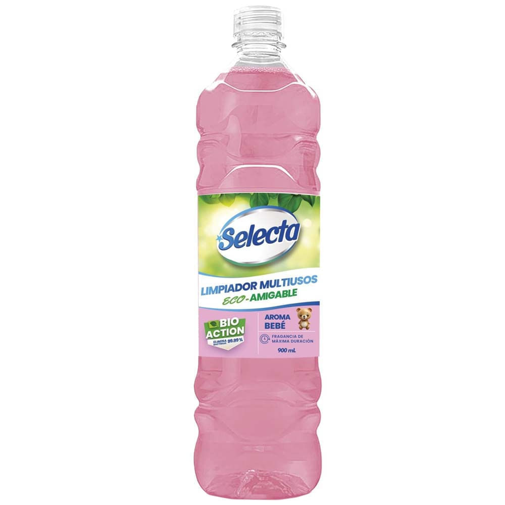 Limpiador Multiusos SELECTA Eco-Amigable Aroma Bebé Botella 900ml