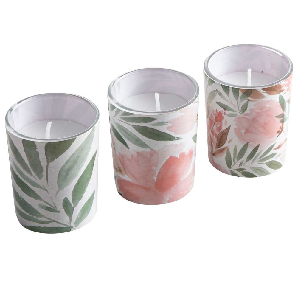 Set de Velas DECO HOME Acuarela Romantica 3un