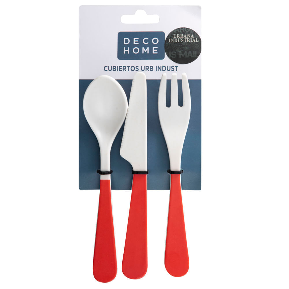 Set de Cubiertos DECO HOME Urb Indust 3un