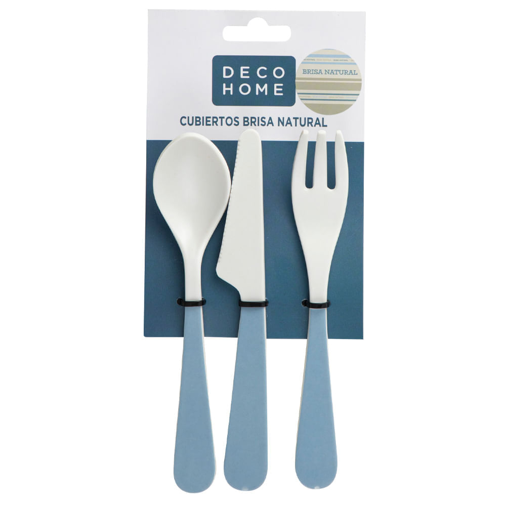 Set de Cubiertos DECO HOME Brisa Natural 3un