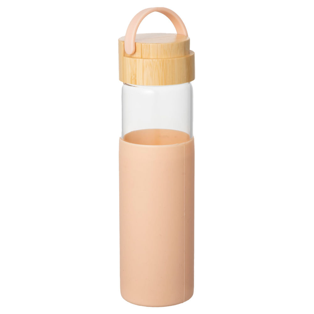 Botella con Tapa de Madera DECO HOME Colores Varios
