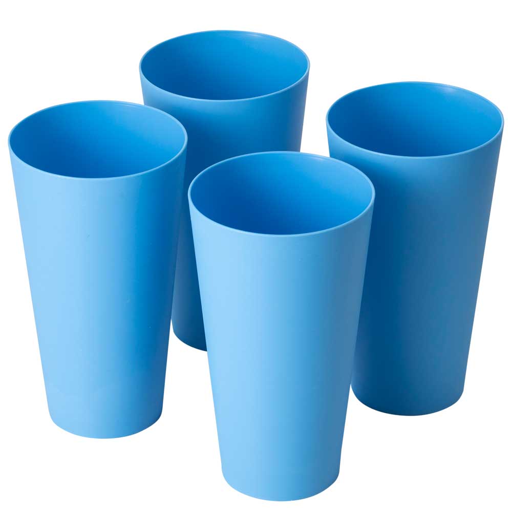 Set de Vasos DECO HOME Plástico Colores Varios 4un