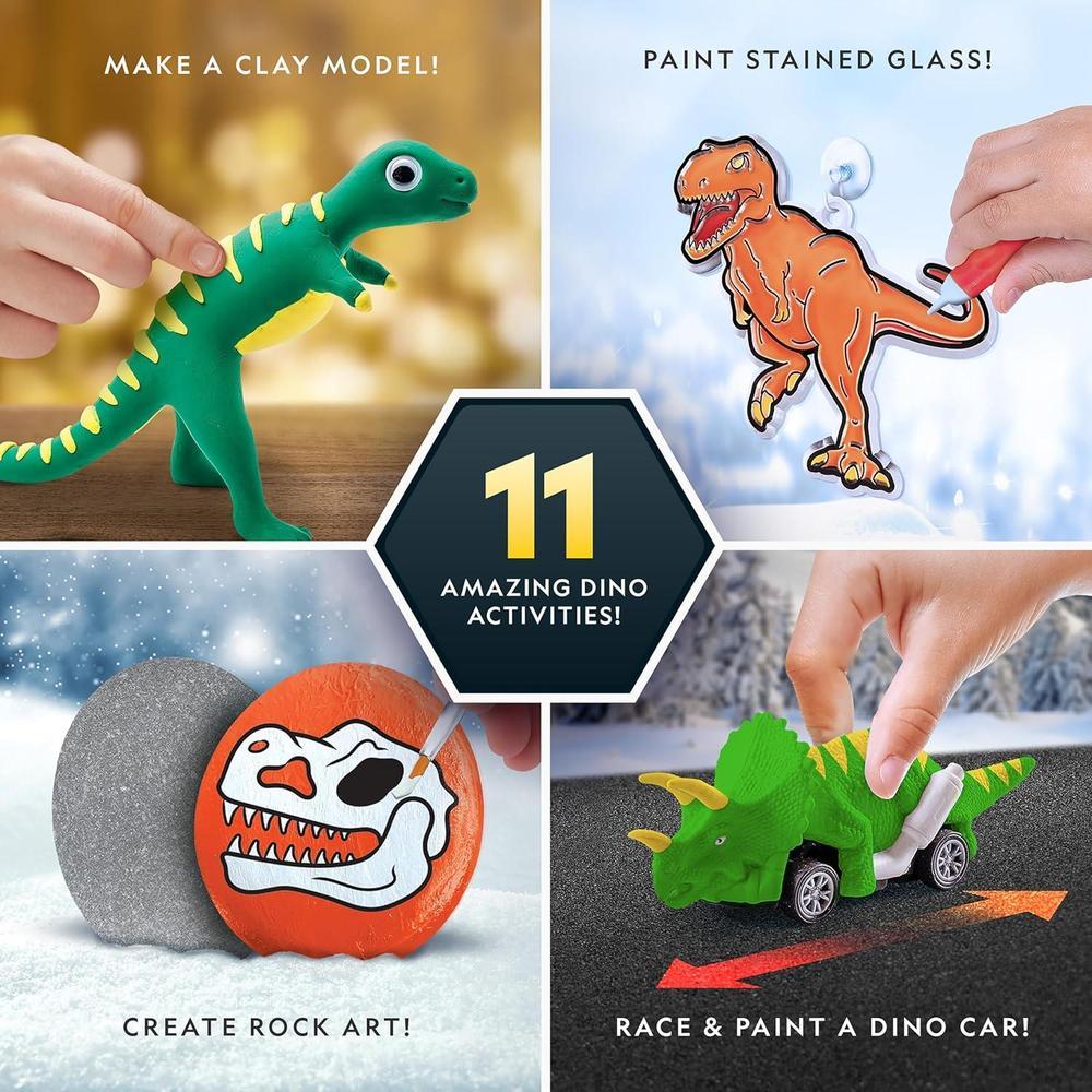 Calendario De Adviento De Dinosaurios 2025 Con 24 Figuras – Ideal Para Niños De 5 A 12 Años | Incluye T-Rex, Triceratops, Stegosaurus Y Más