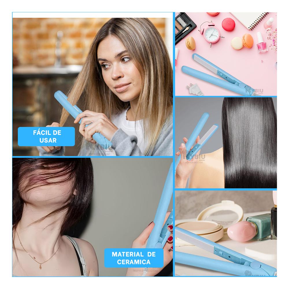 Alisador de Cabello en Pequeno Celeste Y+Gift MiniAgenda