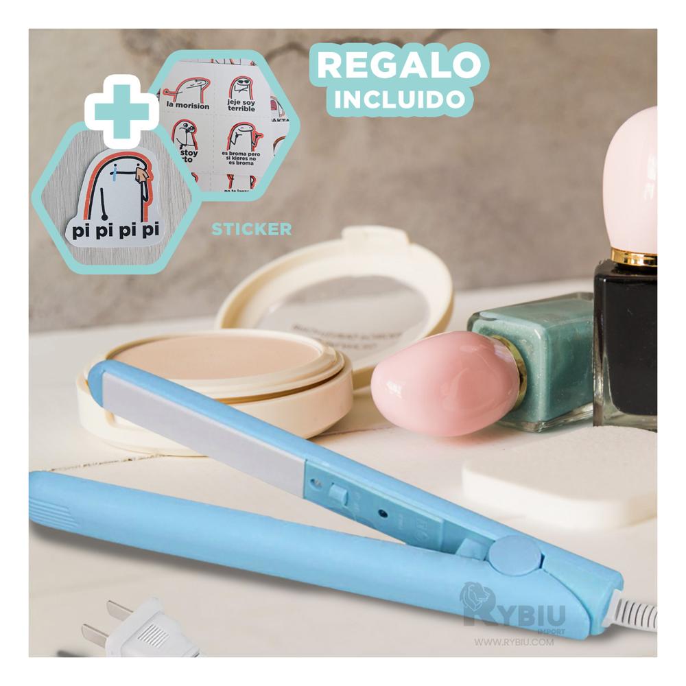 Alisador Minimalista para Cabello Celeste Y+Gift Stickers