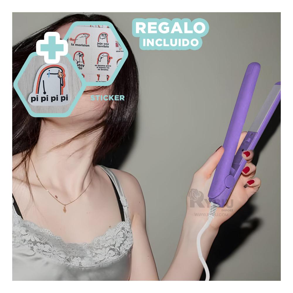 Alisador Minimalista para Cabello Lila Y+Gift Stickers