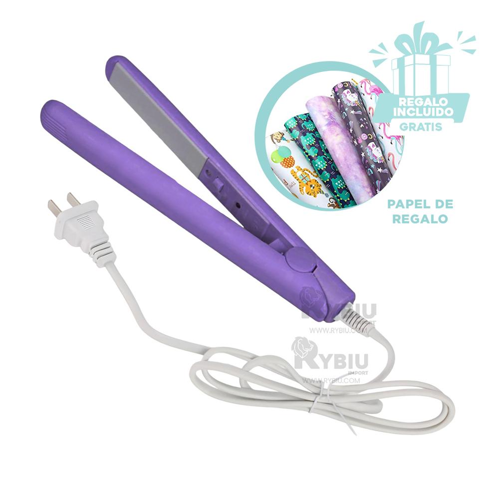 Planchador Alisa en Chico Lila Y+Regalo Ligas para Peinar