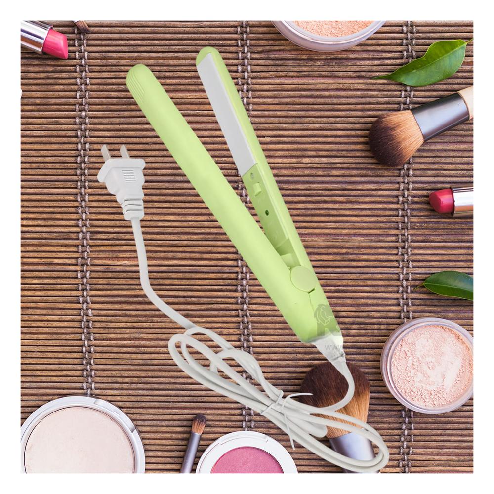 Plancha de Pelo Facil Uso Chico Verde Y+Papel de Regalo