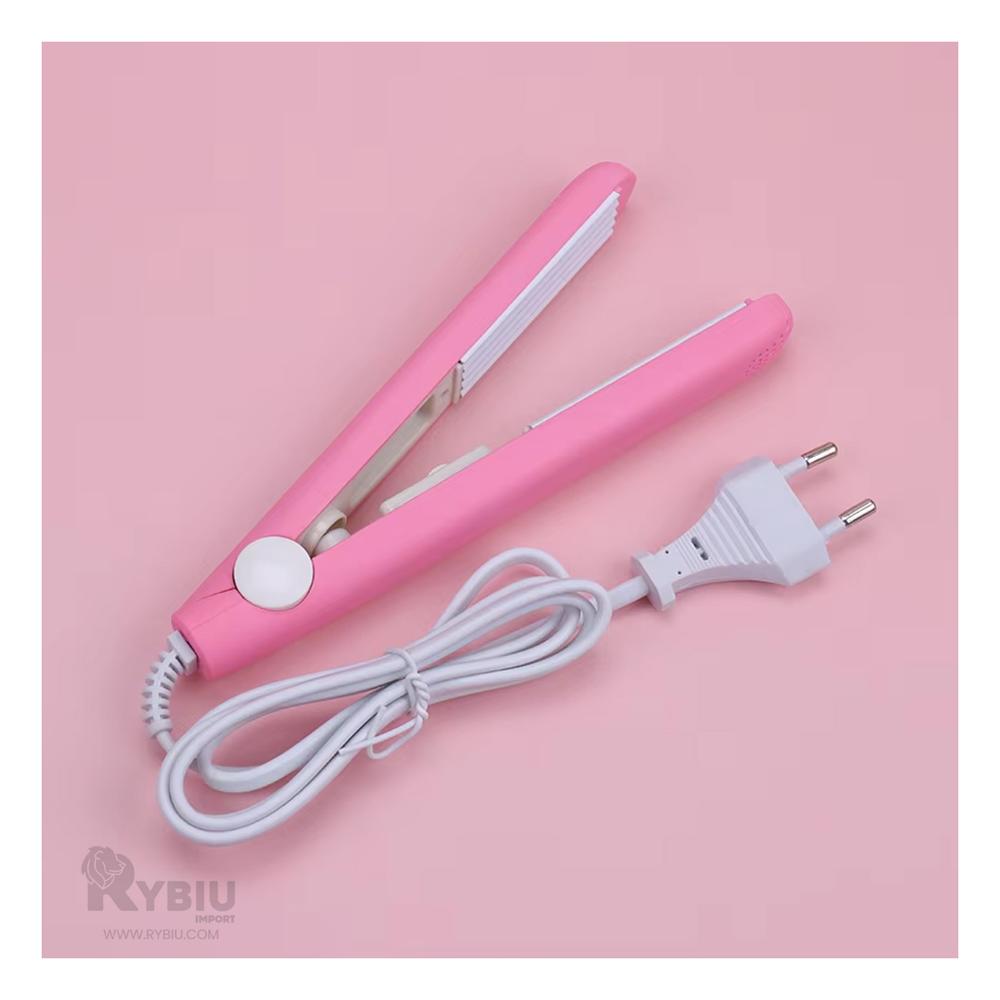 Alisador Pequeno Compacto en Rosado Y+Envoltorio de Regalo