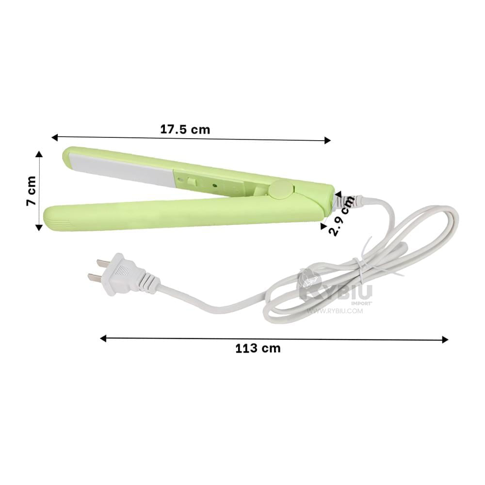 Planchador Alisa en Chico Verde Y+Regalo Ligas para Peinar