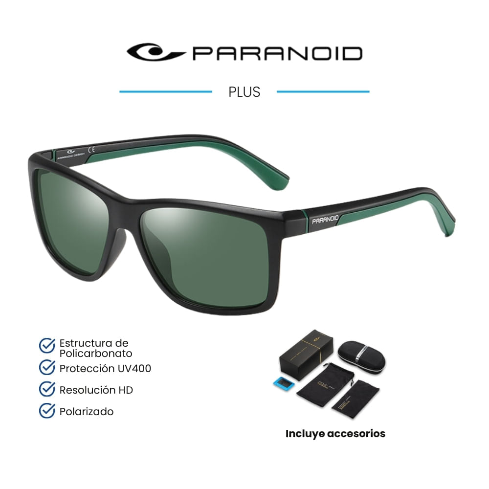 Lentes de sol Paranoid - Plus - Polarizados UV400 - Verde