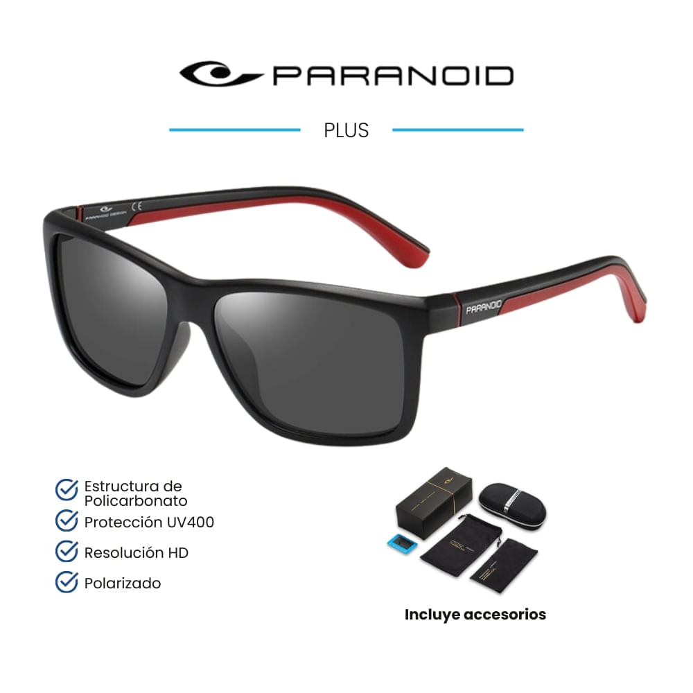 Lentes de sol Paranoid - Plus - Polarizados UV400 - Negro