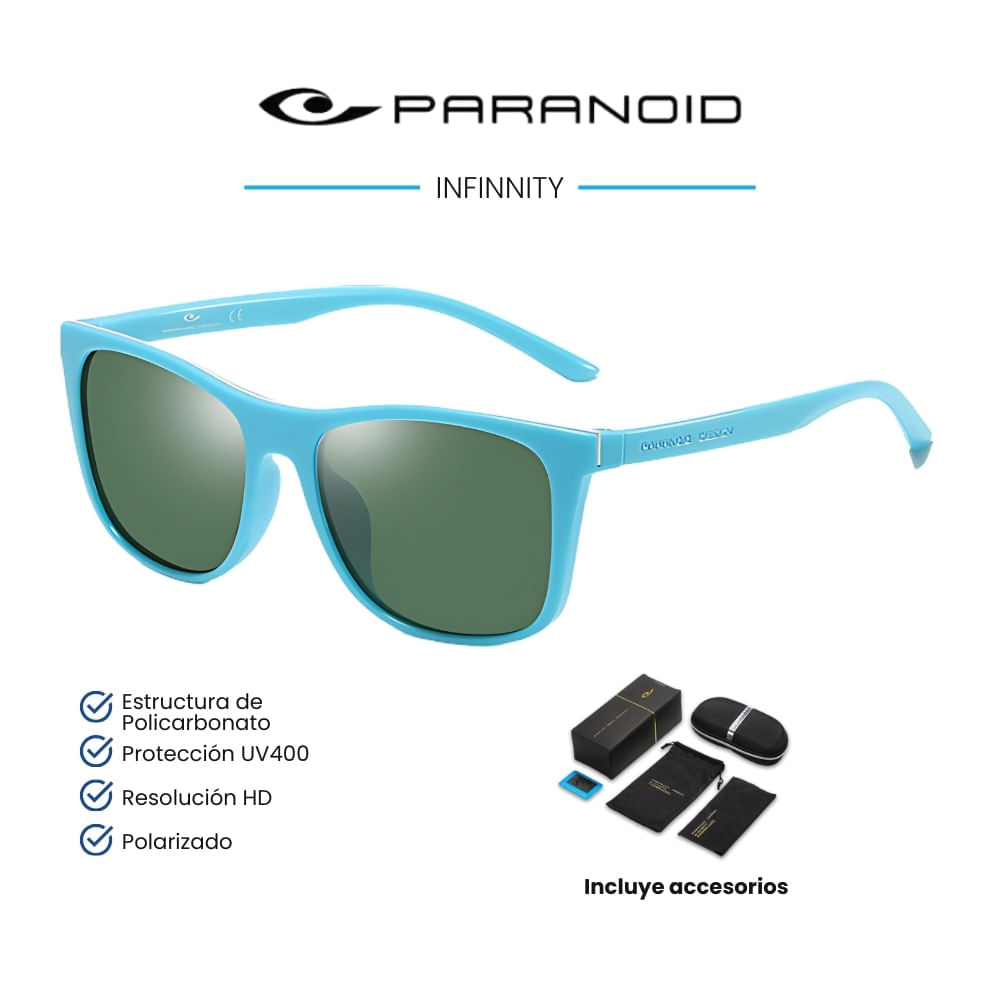 Lentes de sol Paranoid - Infinity - Polarizados UV400 - Verde
