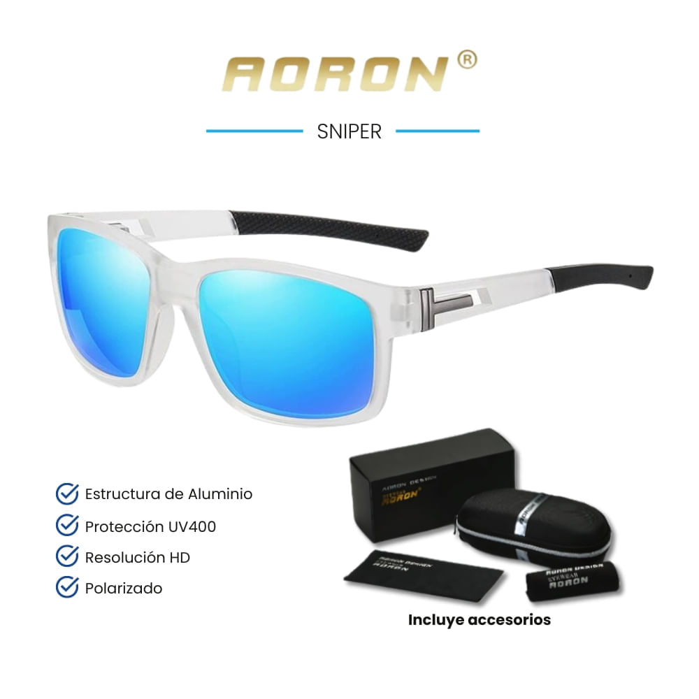 Lentes de sol Aoron - Sniper - Polarizados UV400 - Azul