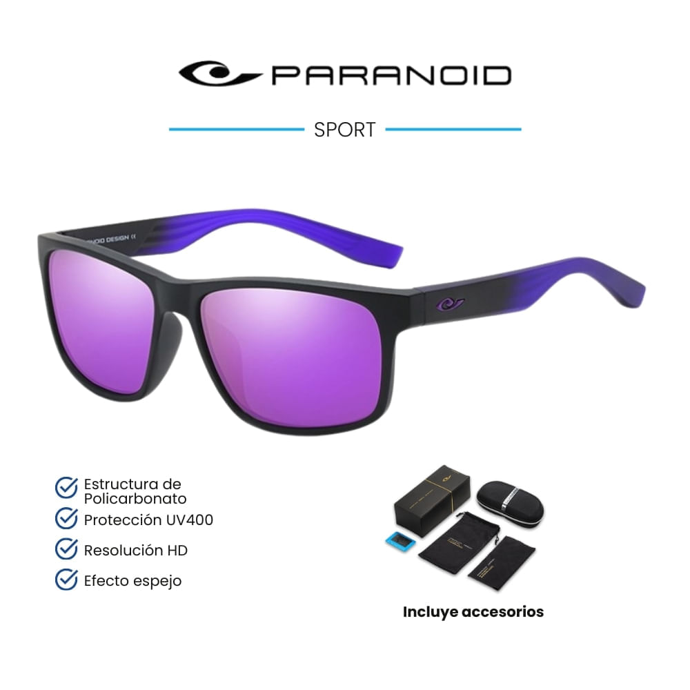 Lentes de sol Paranoid - Sport - Polarizados UV400 - Morado