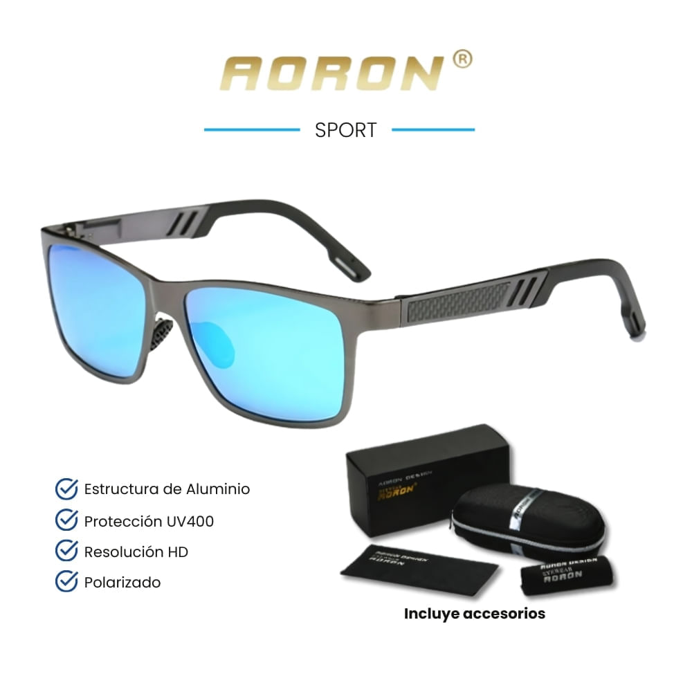 Lentes de sol Aoron - Sport - Polarizados UV400 - Celeste