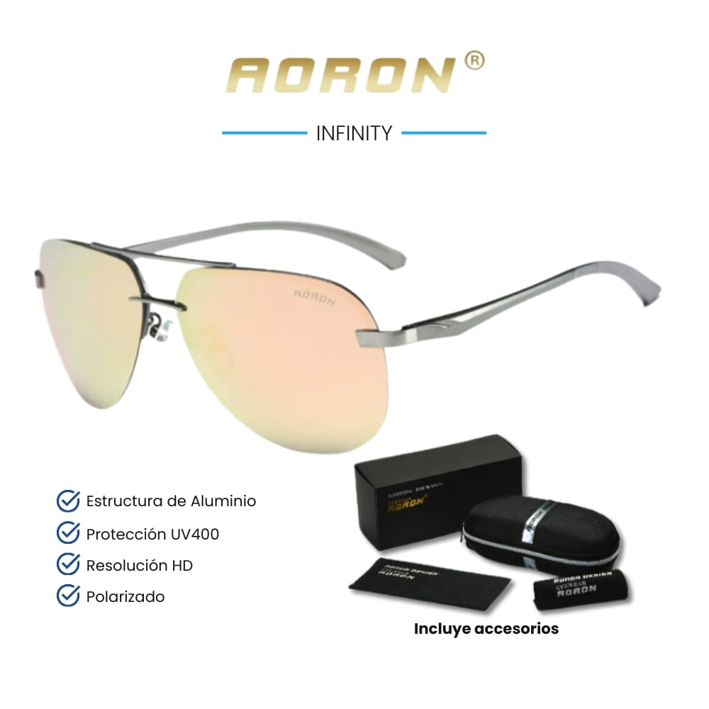 Lentes de sol Aoron - Infinity - Polarizados UV400 - Rosa