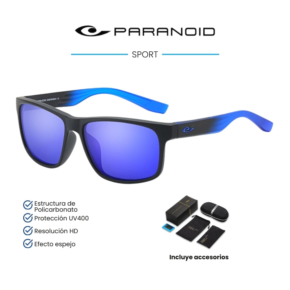 Lentes de sol Paranoid - Sport - Polarizados UV400 - Azul