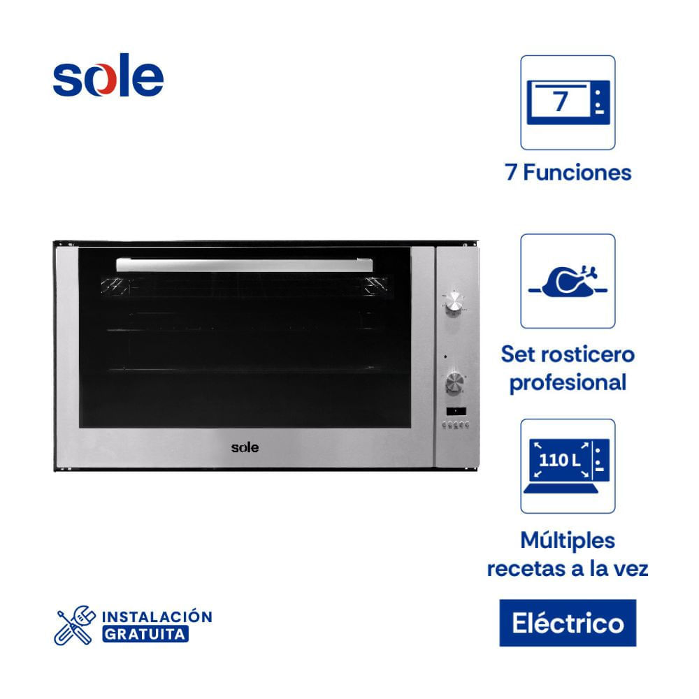 Horno Empotrable Sole Full Touch GLP 110L