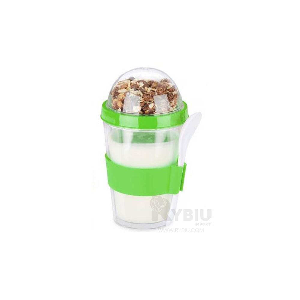 Taza Compacta de Liquido 350ML Verde Limon Y+Regalo Stickers