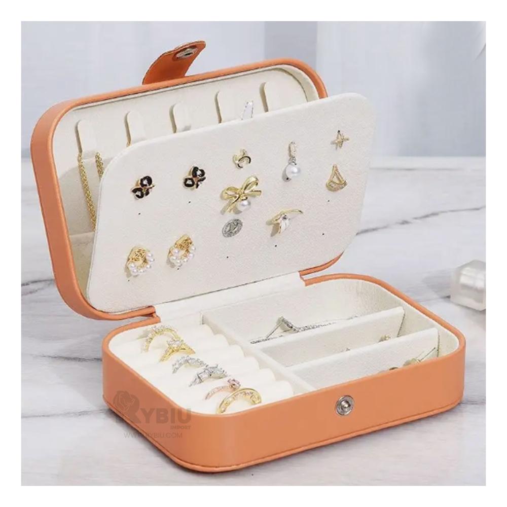 Estuche para Joyeria en Color Anaranjado Y+Regalo Stickers