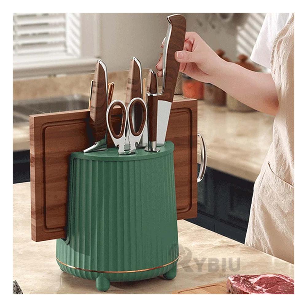 Base de Cuchillos Rotativa Verde Oscuro Y+Regalo Agendita