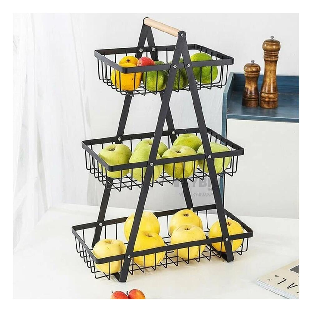 Cesta Triangular de Panes Negro Y+Regalo Ligas para Peinar