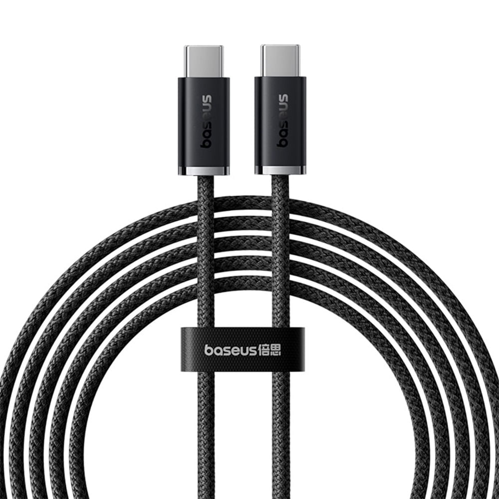 Cable de Datos Carga Rápida, USB-C a USB-C, Baseus, 2 Metros, 100W