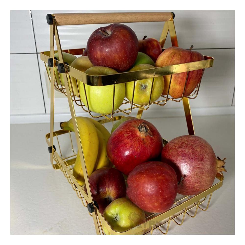 Frutero Funcional y Practico en Dorado Y+Regalo Stickers