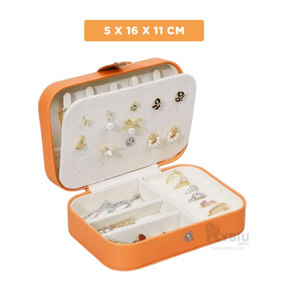 Caja para Guardar Joyas Anaranjando Y+Ligas de Regalo