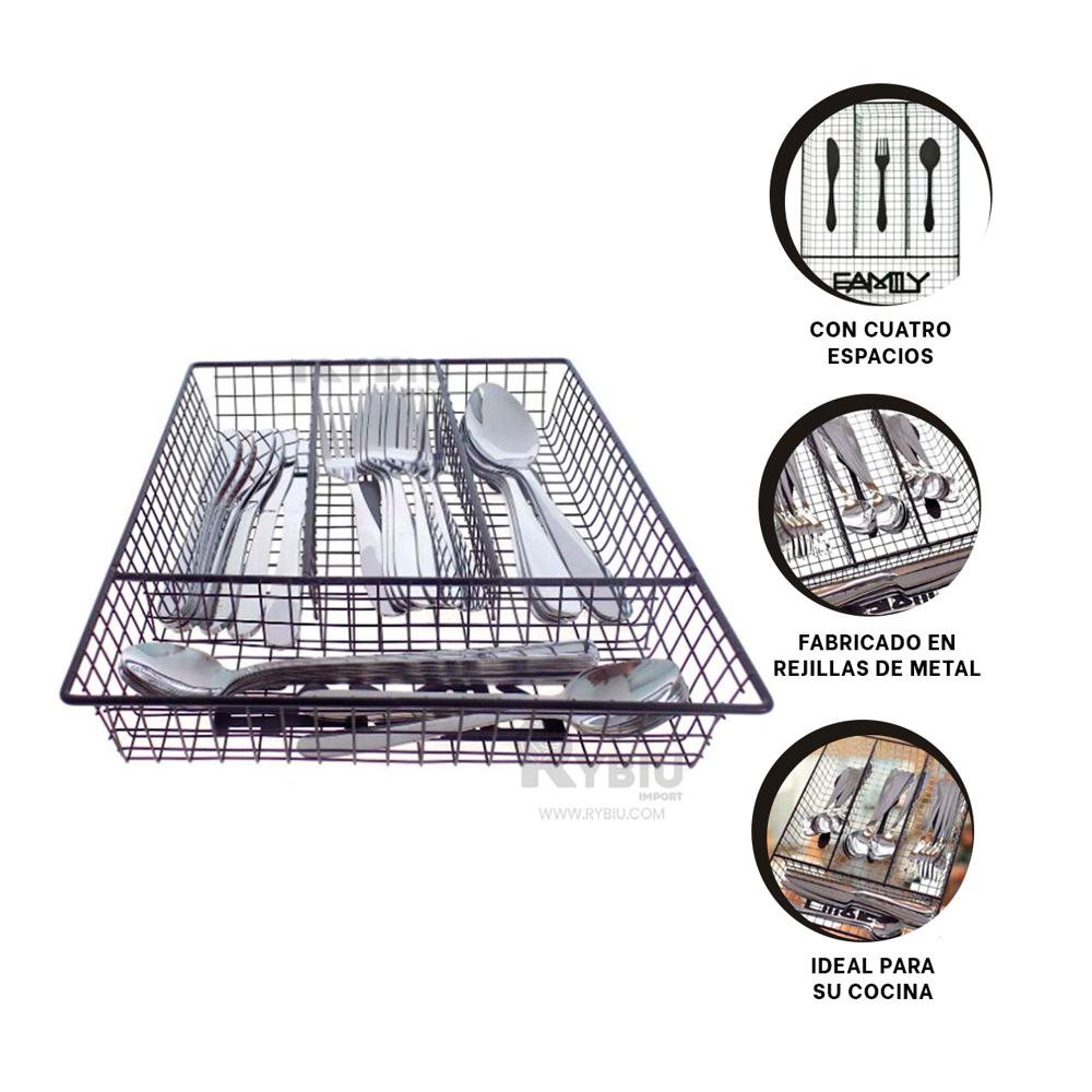 Organizador para Cocina Tono Negro Y+Gift Stickers