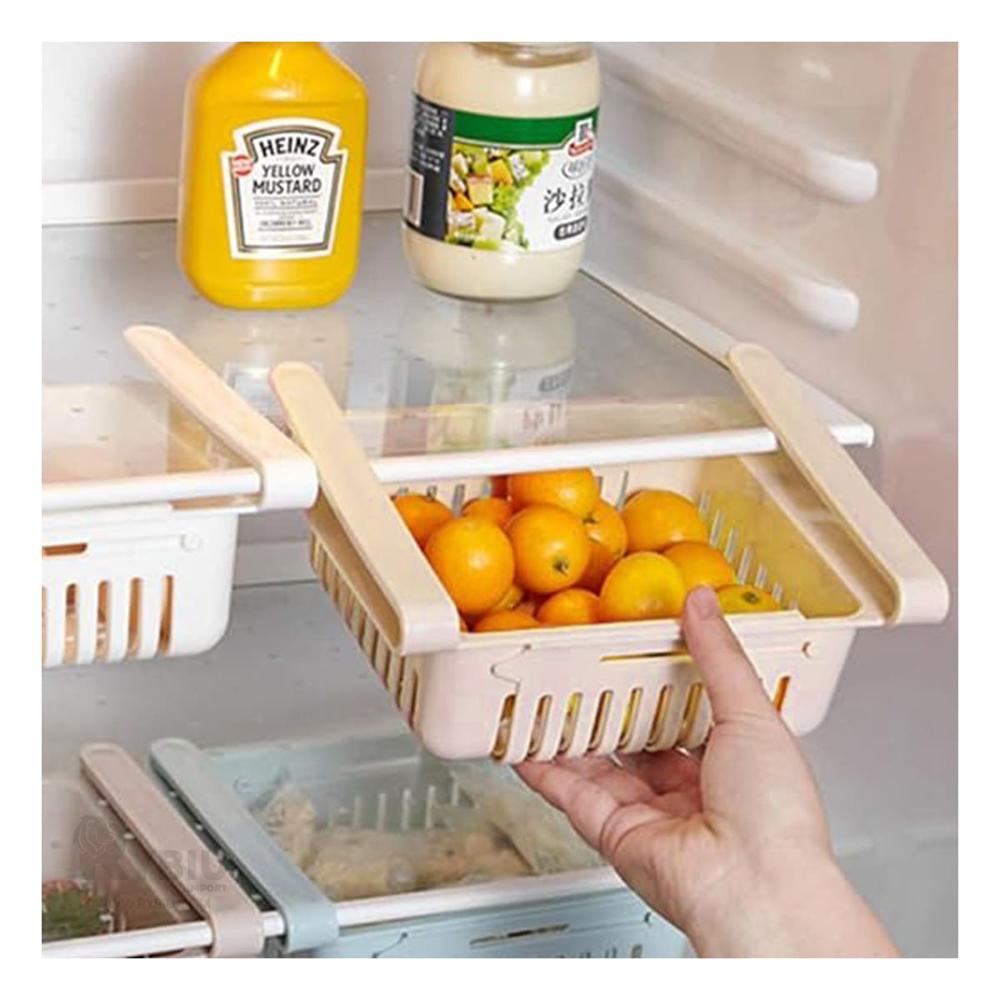 Set de 4 Canastas Organizadoras para Refrigerador Multicolor