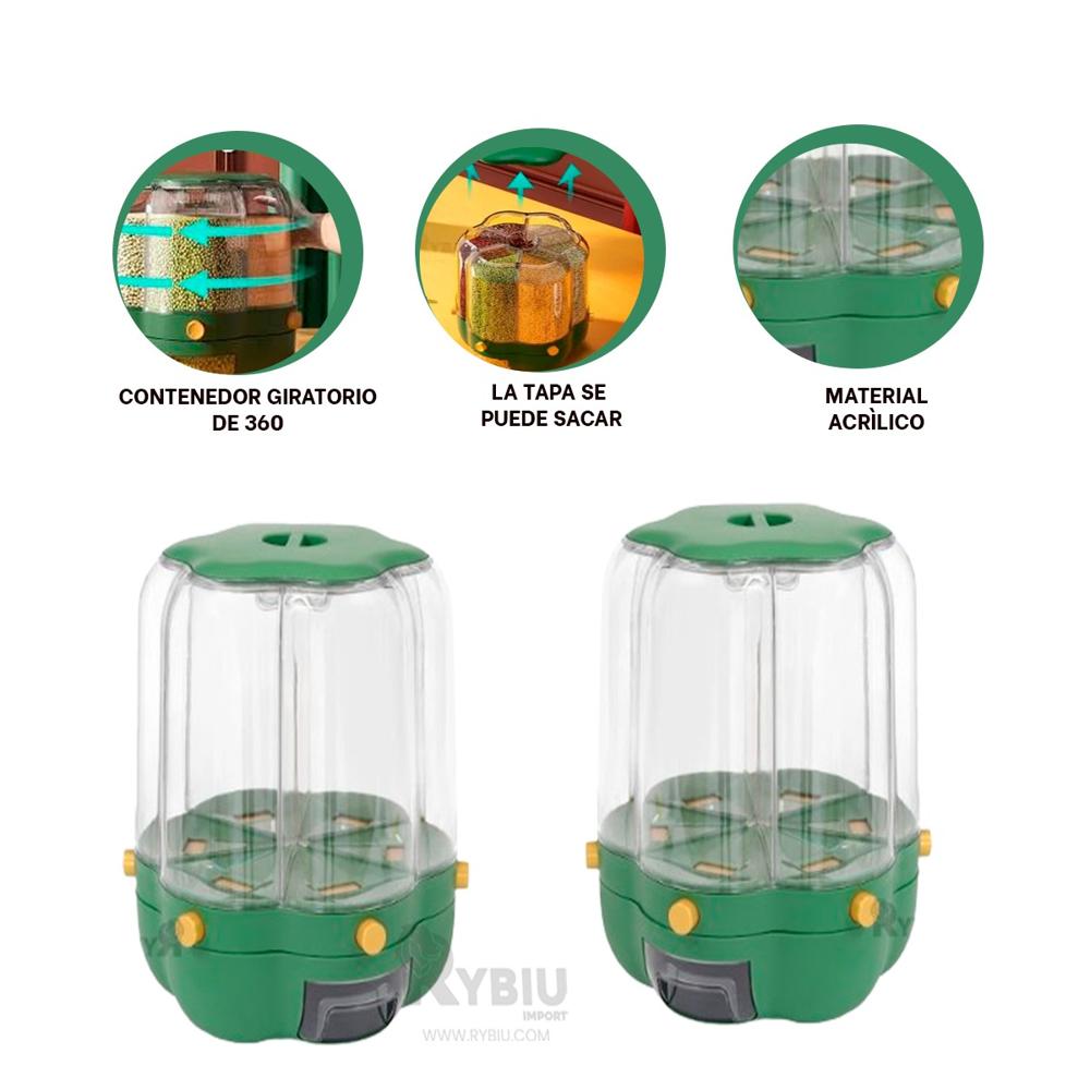 Dosificador Dinamico Giratorio en Verde Y+Gift MiniAgenda