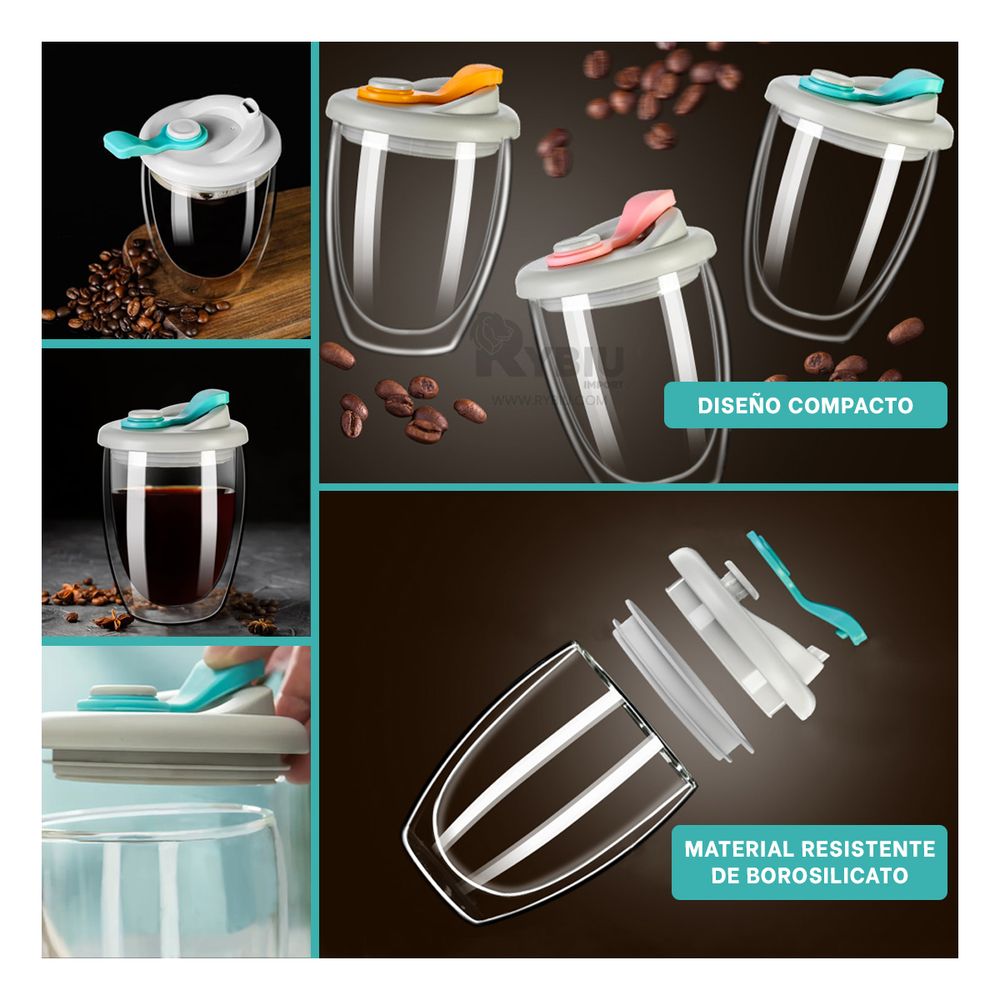 Envase de Liquidos Frios Celeste 450ml Y+Post-it adhesivos