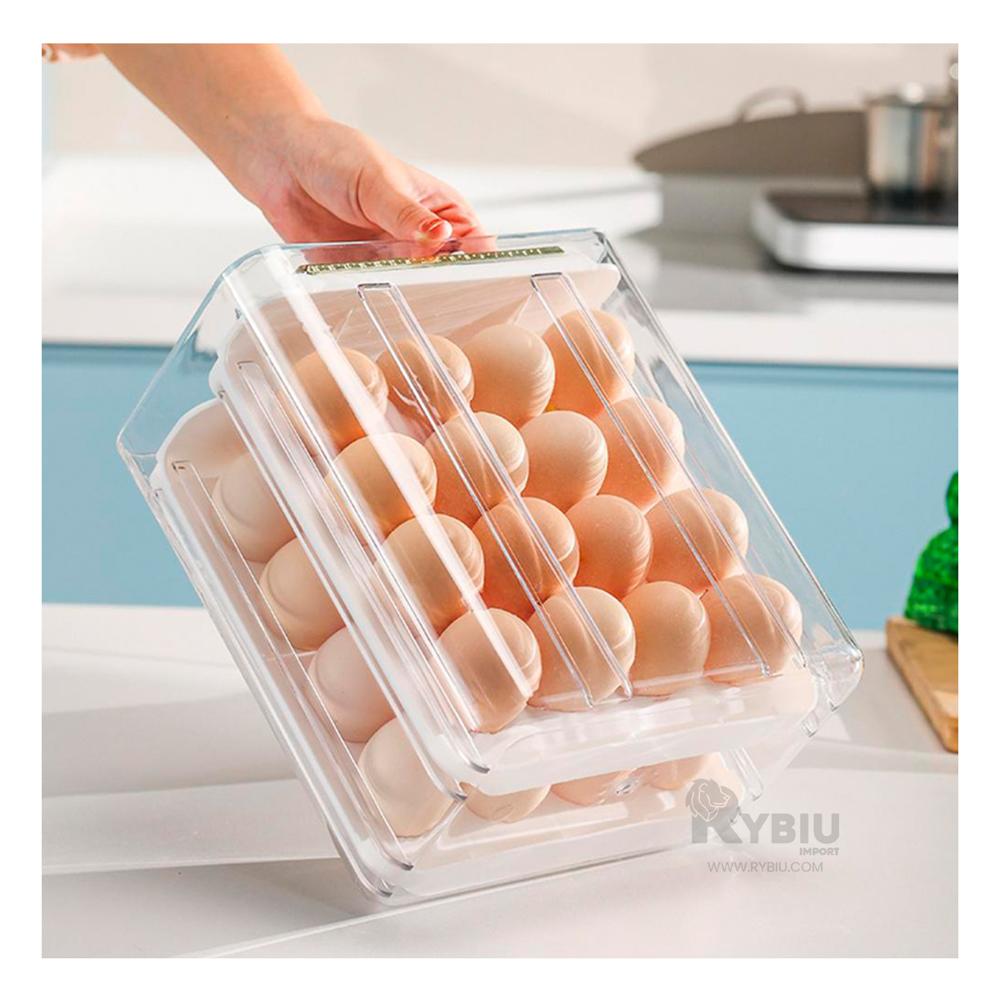 Estuche de Almacenamiento de Huevo Blanco Y+Regalo Stickers