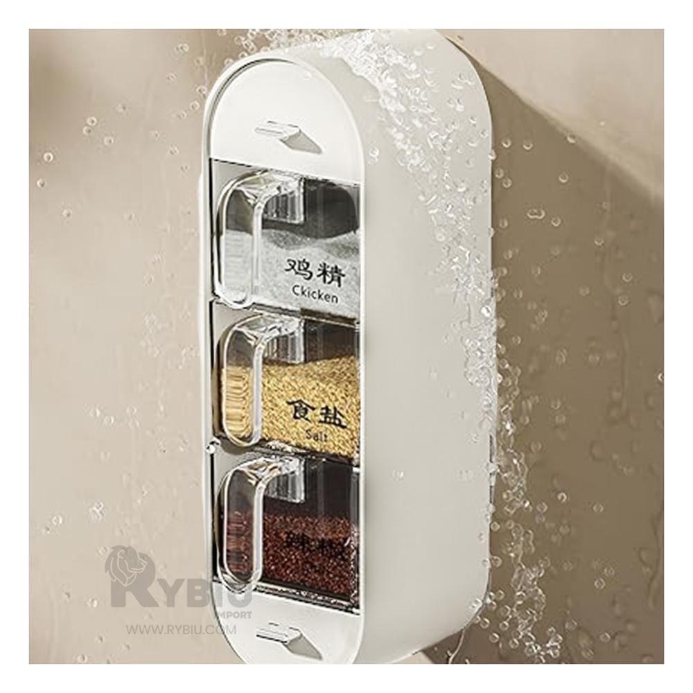 Organizador de Aliños para Cocina Blanco Y+Papel de Regalo