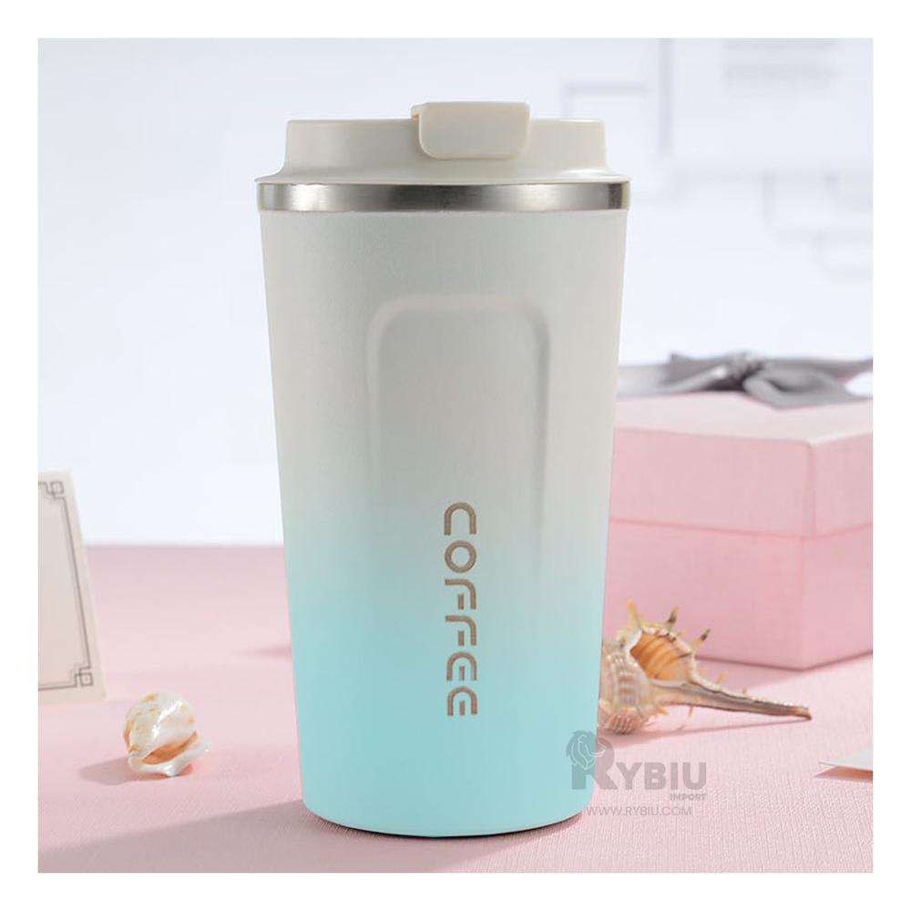 Vaso con Pantalla LED en Celeste y Blanco Y+Papel de Regalo