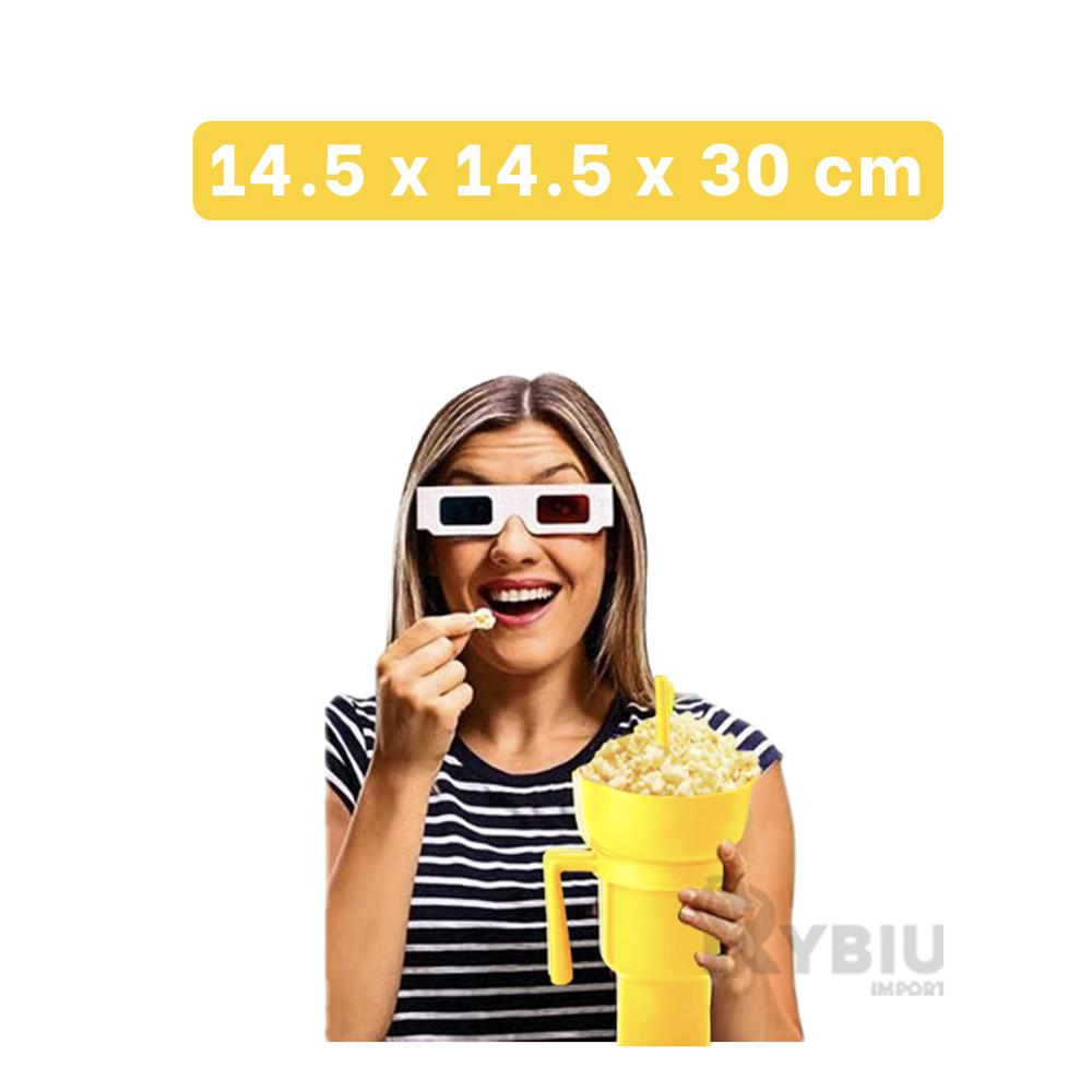 Envase Grande de Bebidas Amarillo Y+Envoltorio de Regalo