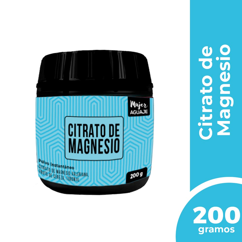 Mujer aguaje Citrato de Magnesio Frasco 200 g